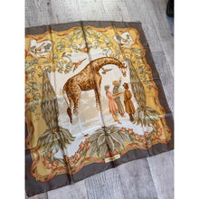 Ferragamo Authentic Vintage Designer Headscarf, Safari Story-Designer headscarf-The Little Tichel Lady