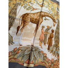 Ferragamo Authentic Vintage Designer Headscarf, Safari Story-Designer headscarf-The Little Tichel Lady
