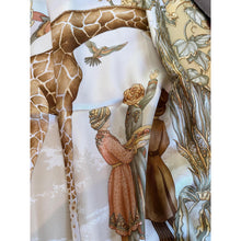Ferragamo Authentic Vintage Designer Headscarf, Safari Story-Designer headscarf-The Little Tichel Lady