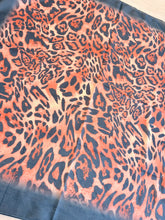 Leopard Print Square Tichel - Black/Rust-square-The Little Tichel Lady