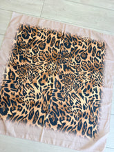 Leopard Print Square Tichel - Latte/Black-square-The Little Tichel Lady