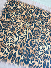 Leopard Print Square Tichel - Latte/Black-square-The Little Tichel Lady