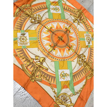 Lancel Authentic Vintage Designer Headscarf, Nautical Print-Designer headscarf-The Little Tichel Lady