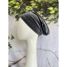 Slip-On Hat w/ Velcro - Gray-Hat-The Little Tichel Lady