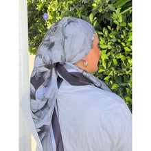 Heirloom Bloom Square Tichel - Black/White-square-The Little Tichel Lady
