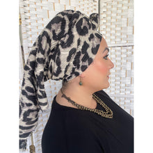 Israeli Voluminous Print Wrap - Cream-Long Wrap-The Little Tichel Lady