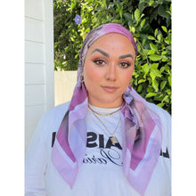 Heirloom Bloom Square Tichel - Lavender/Purple-square-The Little Tichel Lady