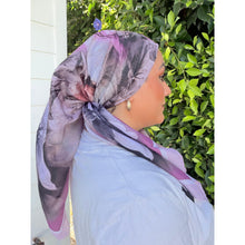 Heirloom Bloom Square Tichel - Lavender/Purple-square-The Little Tichel Lady
