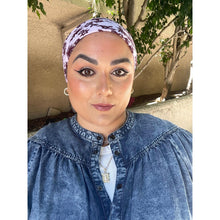 Wildflower Bandana Print Squares - Wine/White-Squares-The Little Tichel Lady