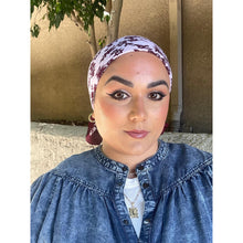 Wildflower Bandana Print Squares - Wine/White-Squares-The Little Tichel Lady