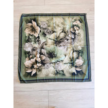 Heirloom Bloom Square Tichel - Olive-square-The Little Tichel Lady