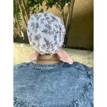 Wildflower Bandana Print Squares - Peach/White-Squares-The Little Tichel Lady