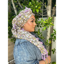 Israeli Tassel Embroidered Very Large Square - Gorgeous Floral-Squares-The Little Tichel Lady