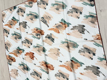 Turkish Satin Square Prints - Paint Strokes