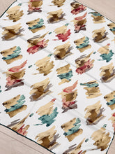 Turkish Satin Square Prints - Paint Strokes