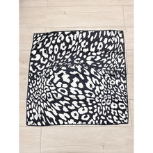 Turkish Satin Square Print - Black/White-Squares-The Little Tichel Lady