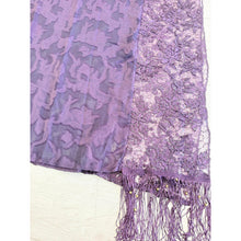 Exquisite Sequins & Floral Headwrap - Deep Eggplant-Long Wrap-The Little Tichel Lady