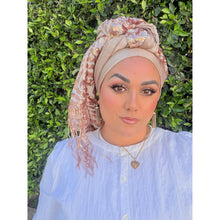 Exquisite Sequins Headwrap - Rose Gold & Neutral-Long Wrap-The Little Tichel Lady