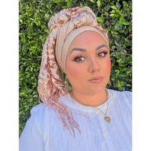 Exquisite Sequins Headwrap - Rose Gold & Neutral-Long Wrap-The Little Tichel Lady