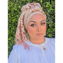 Exquisite Sequins Headwrap - Rose Gold & Neutral-Long Wrap-The Little Tichel Lady
