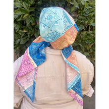 Lightweight Pretied w/ Velvet & Adjustable Band - Patchwork Print-Pretieds-The Little Tichel Lady