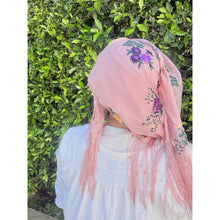 Exquisite Oversized Luxe Square - Dusty Pink Floral-Squares-The Little Tichel Lady