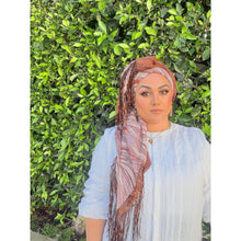 Exquisite Oversized Luxe Square - Brown Print-Squares-The Little Tichel Lady