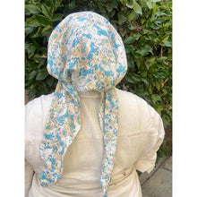 Lightweight Pretied w/ Velvet & Adjustable Band - Everblooming Print-Pretieds-The Little Tichel Lady