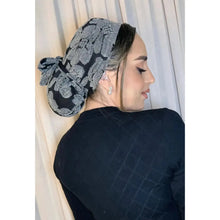 Avigail Lahiani - Slip-on & tie, Black Floral-Specialty Items-The Little Tichel Lady