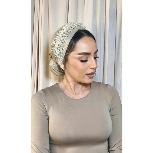 Avigail Lahiani - Slip-on & tie, Champagne/Pale Gold-Specialty Items-The Little Tichel Lady