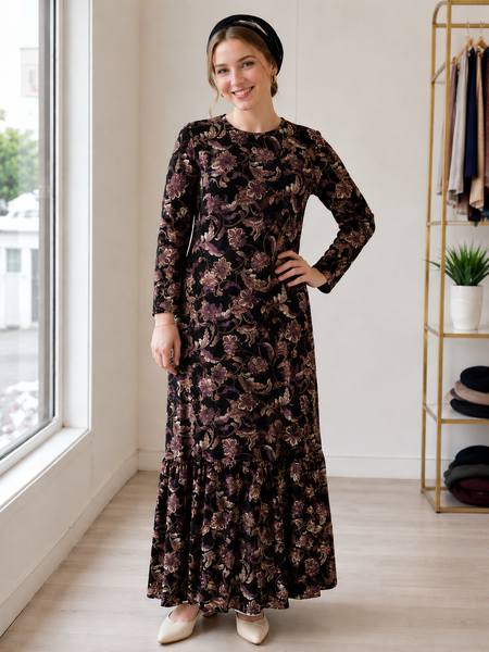 Soft Print Maxi Dress-dress-The Little Tichel Lady