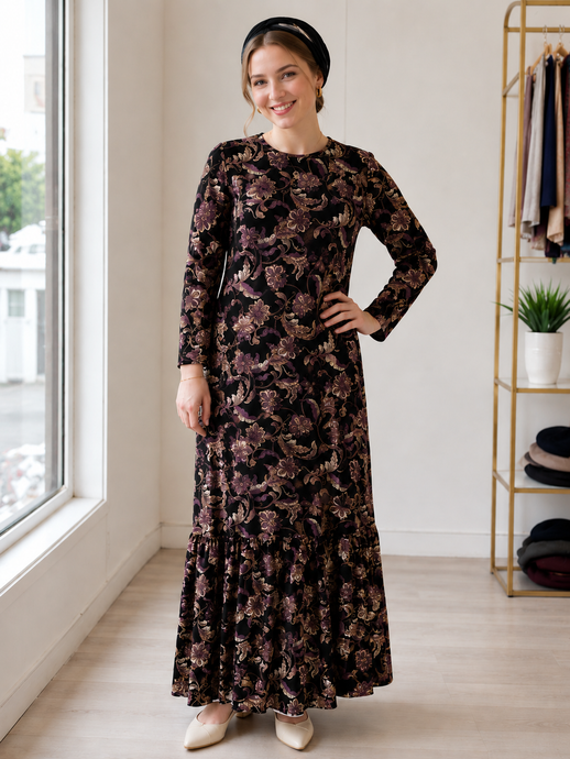 Soft Print Maxi Dress-dress-The Little Tichel Lady