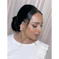 Avigail Lahiani - Slip-on & tie, Black Velvet-Specialty Items-The Little Tichel Lady