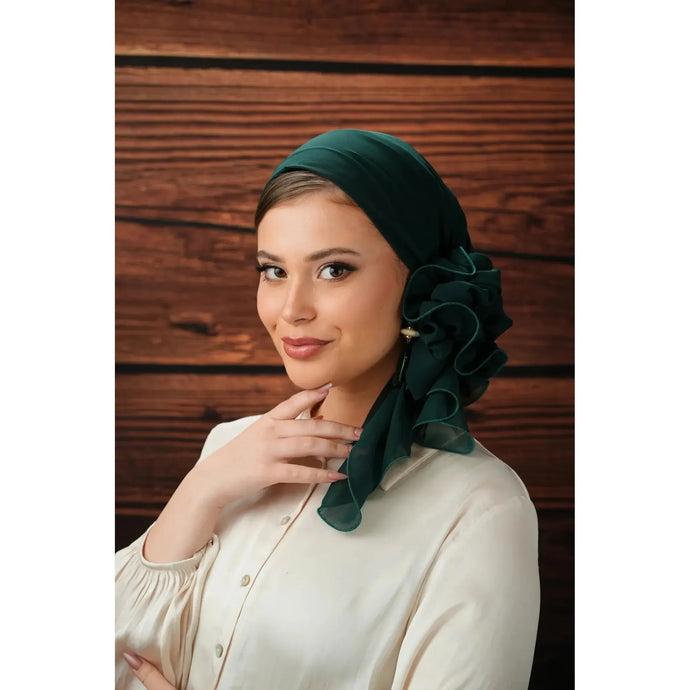 Rinati Lakel - Yomi, Hunter Green-Specialty Items-The Little Tichel Lady