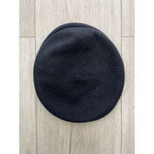 Front Pleated Cotton Beret - Black-Berets/ Snoods-The Little Tichel Lady