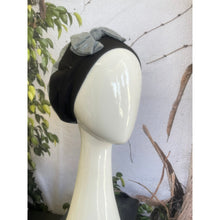 Embellished Hat - Size #1 Black/Silver Bow-Hat-The Little Tichel Lady