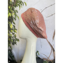 Embellished Hat - Size #2 Rose Pleated-Hat-The Little Tichel Lady