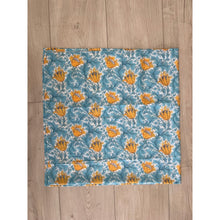 Large Israeli Cotton Square Tichel - Squash Floral Print-Squares-The Little Tichel Lady