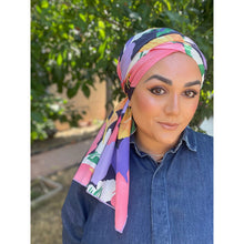 Fabulous Floral Cotton Headwrap-Long Wrap-The Little Tichel Lady