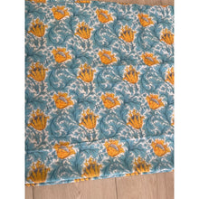 Large Israeli Cotton Square Tichel - Squash Floral Print-Squares-The Little Tichel Lady