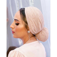Avigail Lahiani - Slip-On Low Bun Style, Antique Pink-Specialty Items-The Little Tichel Lady