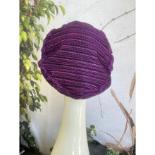 Embellished Hat - Size #2 Eggplant-Hat-The Little Tichel Lady