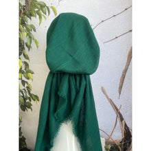 Pretied Turkish Cotton Textured Tichel w/ Long Tails - Kelly Green-pretieds-The Little Tichel Lady