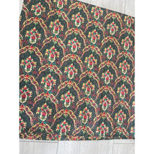 Large Israeli Cotton Square Tichel - Green Abstract Floral Print-Squares-The Little Tichel Lady