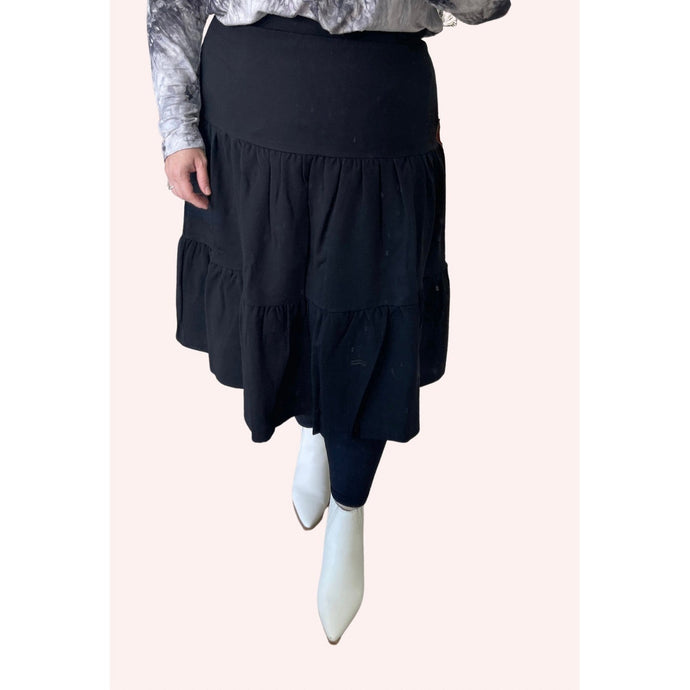 Perfect Ponte Tiered Skirt-skirt-The Little Tichel Lady