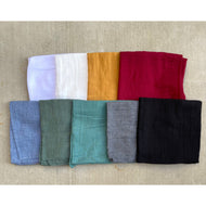 Crisp Cotton Squares - Solid Tichels-Squares-The Little Tichel Lady