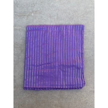 Large Israeli Cotton Lurex Tichel - Purple-Squares-The Little Tichel Lady