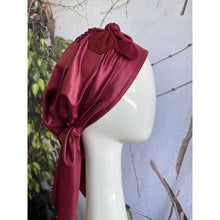 Embellished Metallic Pretied - Burgundy-pretieds-The Little Tichel Lady