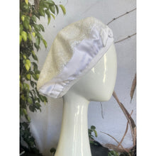 Embellished Hat - Size #2 White Glitter-Hat-The Little Tichel Lady