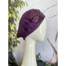 Embellished Hat - Size #2 Eggplant-Hat-The Little Tichel Lady